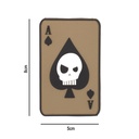 PARCHE IMMORTAL PVC 3D CARTA PICA CALAVERA COYOTE