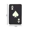 PARCHE IMMORTAL CARTA AS DE PICA FLUORESCENTE NEGRO