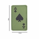 PARCHE IMMORTAL CARTA AS DE PICA IR VERDE