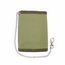 CARTERA IMMORTAL NYLON C/CADENA VERDE