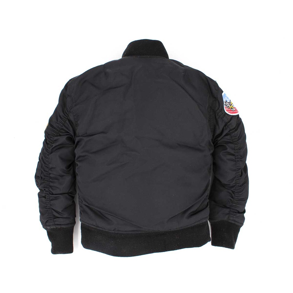 CAZADORA BOMBER IMMORTAL NIÑO PARCHES NEGRA