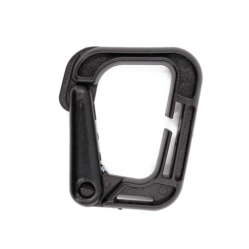 MOSQUETON IMMORTAL PVC CUADRADO 58 X 49 MM NEGRO