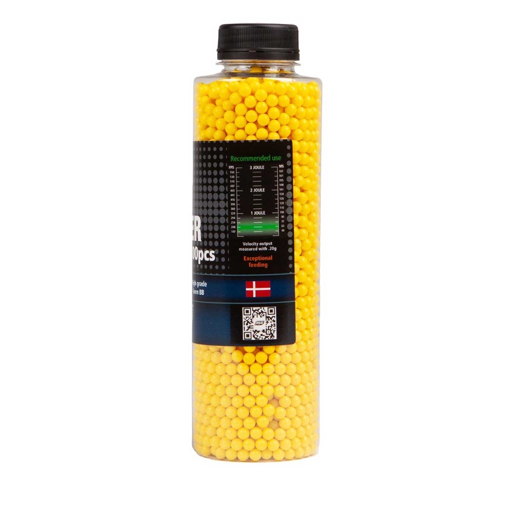 BOLAS ASG BOTELLA 0.12G 3300RDS AMARILLA