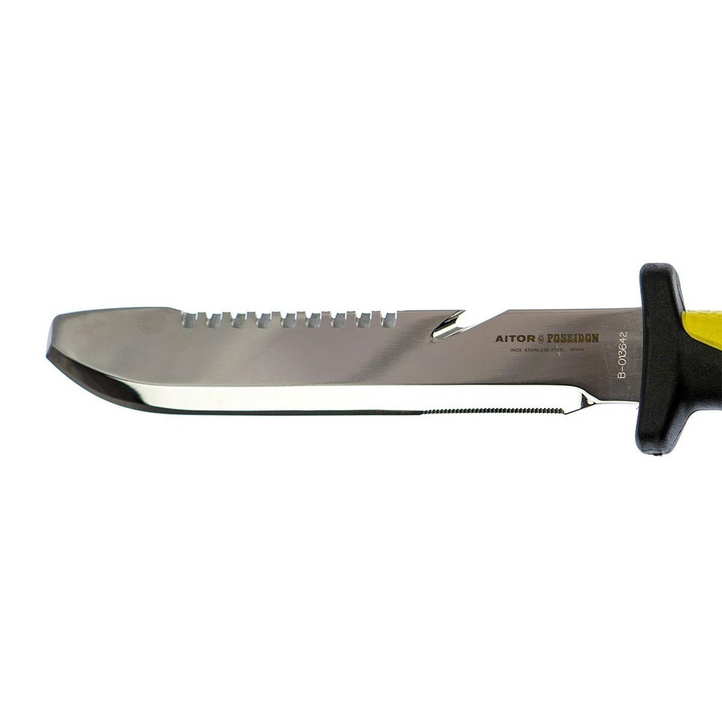 CUCHILLO AITOR POSEIDON NEGRO-AMARILLO