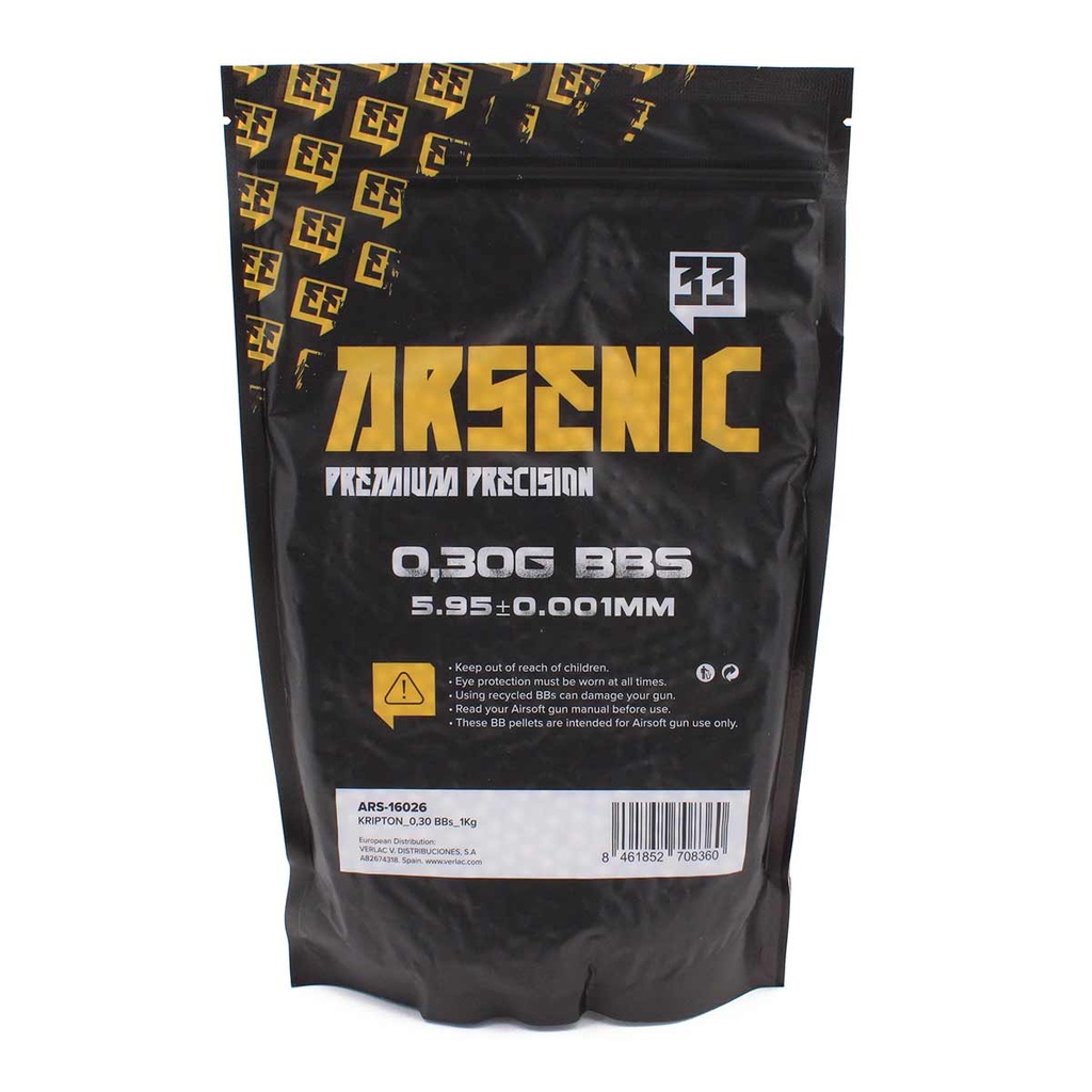 BOLAS ARSENIC KRIPTON 0.30G 1KG BLANCA