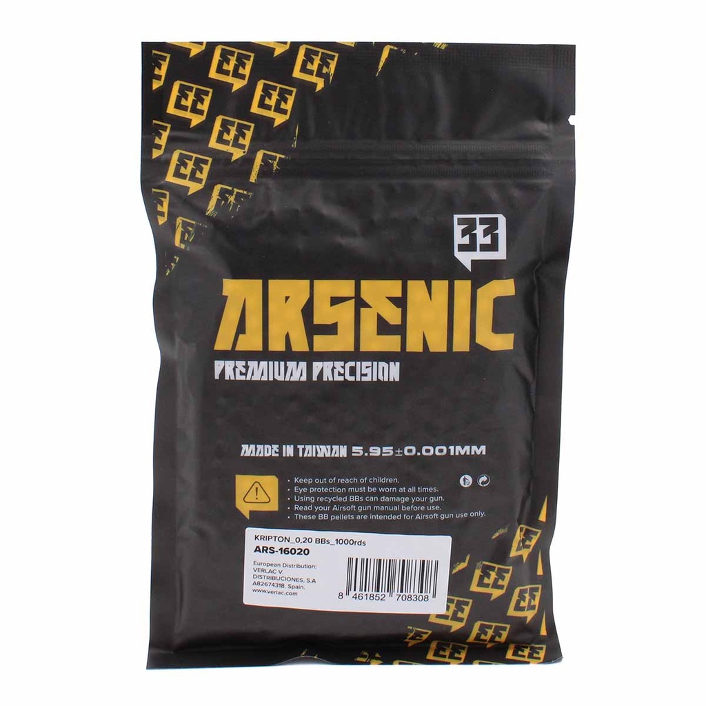 BOLAS ARSENIC KRIPTON 0.20G 1000RDS BLANCA