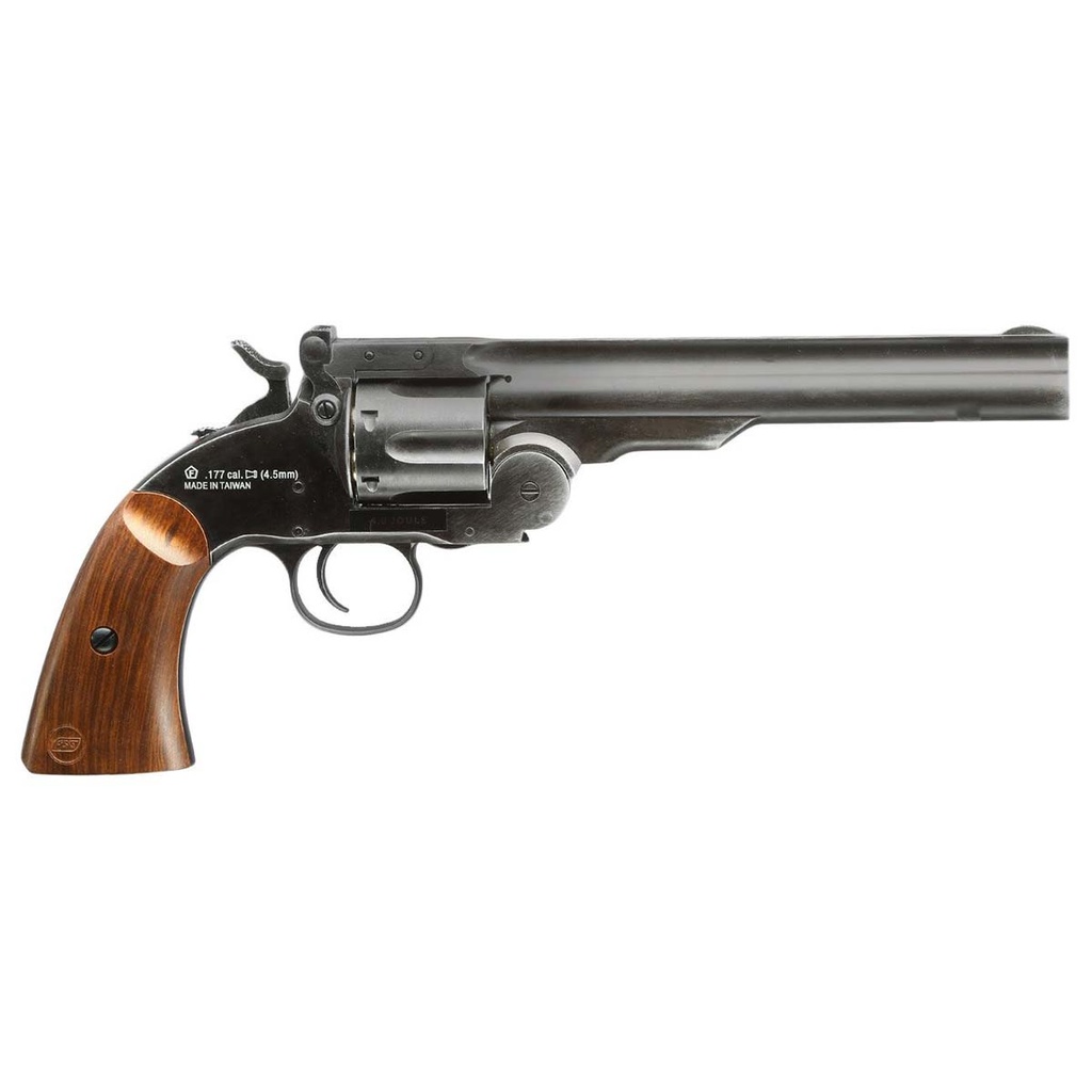 REVOLVER ASG SCHOFIELD 6" CO2 4.5 NEGRO/MARRON