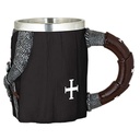 TAZA TEMPLARIA TOLE 10 CRUZ ESPADA