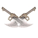 ESPADA 6054 2PCS GOW 54CM PLATA-DORADA