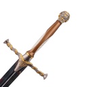 ESPADA 6047 GOT 128CM ACERO PLATA