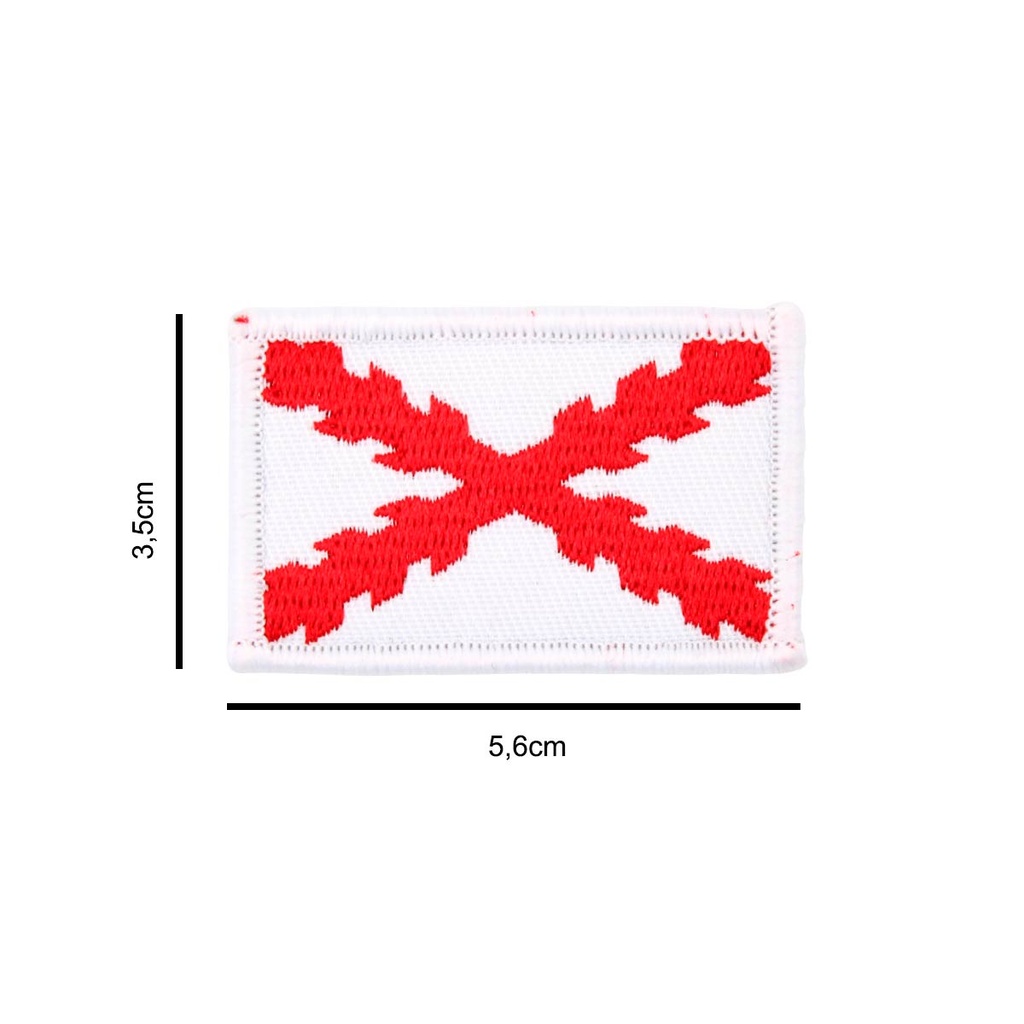 PARCHE IMMORTAL BORGOÑA BORDADO PEQ BLANCO