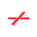 PARCHE IMMORTAL BORGOÑA BORDADO PEQ BLANCO