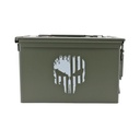 CAJA MUNICION METALICA PUNISHER GR CAL 50 VERDE