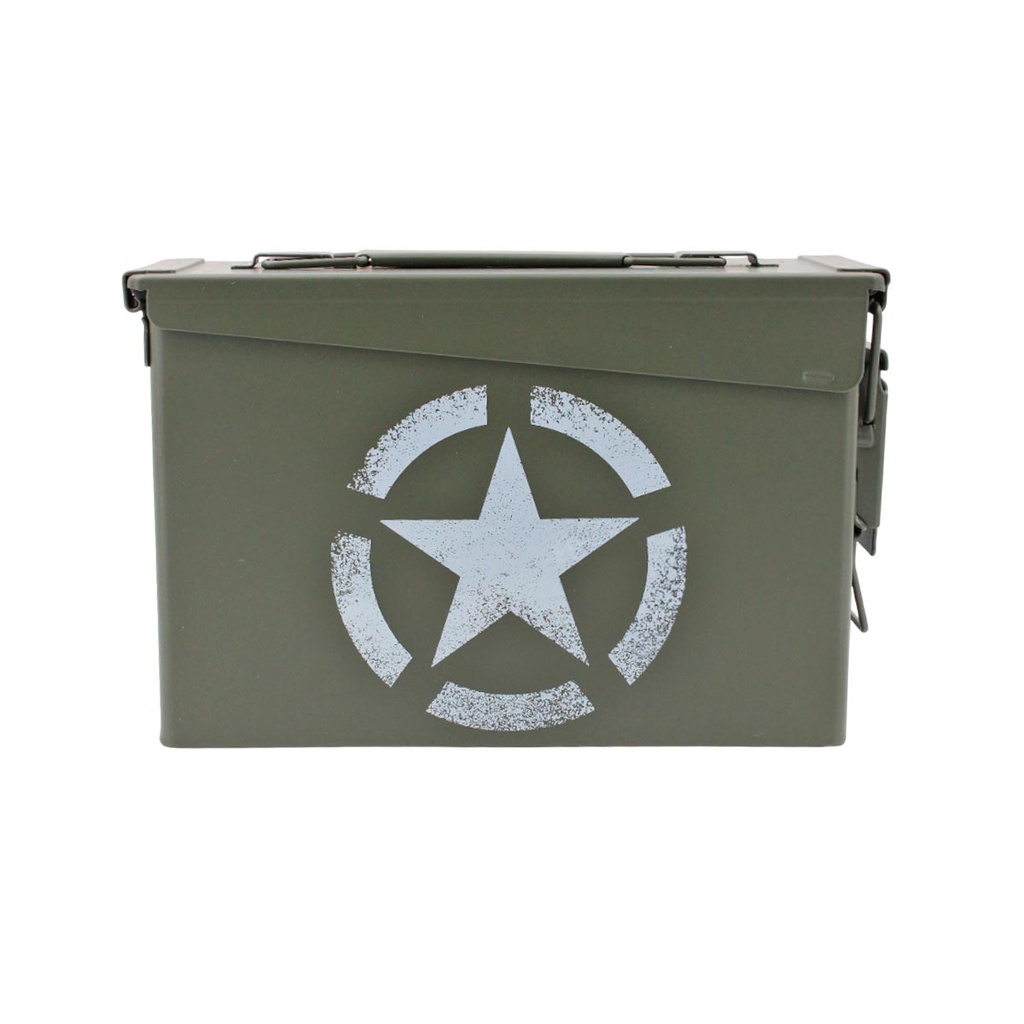 CAJA MUNICION METALICA ESTRELLA PEQ CAL30 VERDE