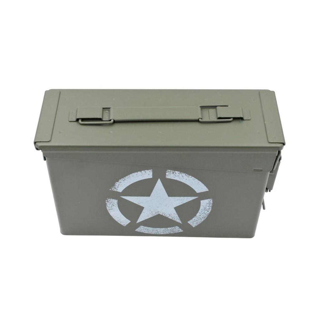 CAJA MUNICION METALICA ESTRELLA PEQ CAL30 VERDE