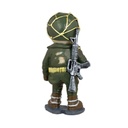 FIGURA RESINA ARMY CALAVERA VERDE