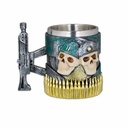 TAZA RESINA TOLE10 CALAVERA FUSIL