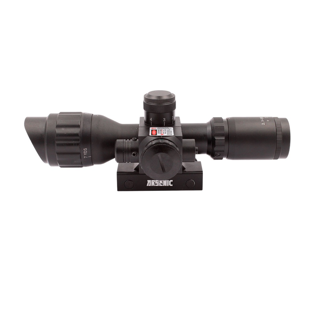 VISOR ARSENIC ARGON 2.5-10X32 AOEG CON LASER NEGRO