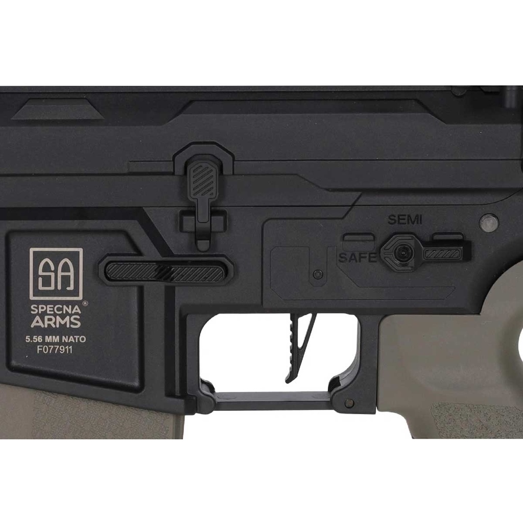 FUSIL SPECNA ARMS SA-F03 FLEX GEN.2 HAL ETU BRUSHLESS LIGHT OPS STOCK NEGRO-VERDE