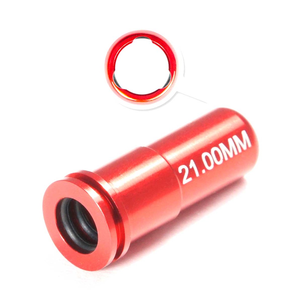 NOZZLE O-RING DOBLE MAXX MODEL 21MM CNC ALUMINIO ROJO
