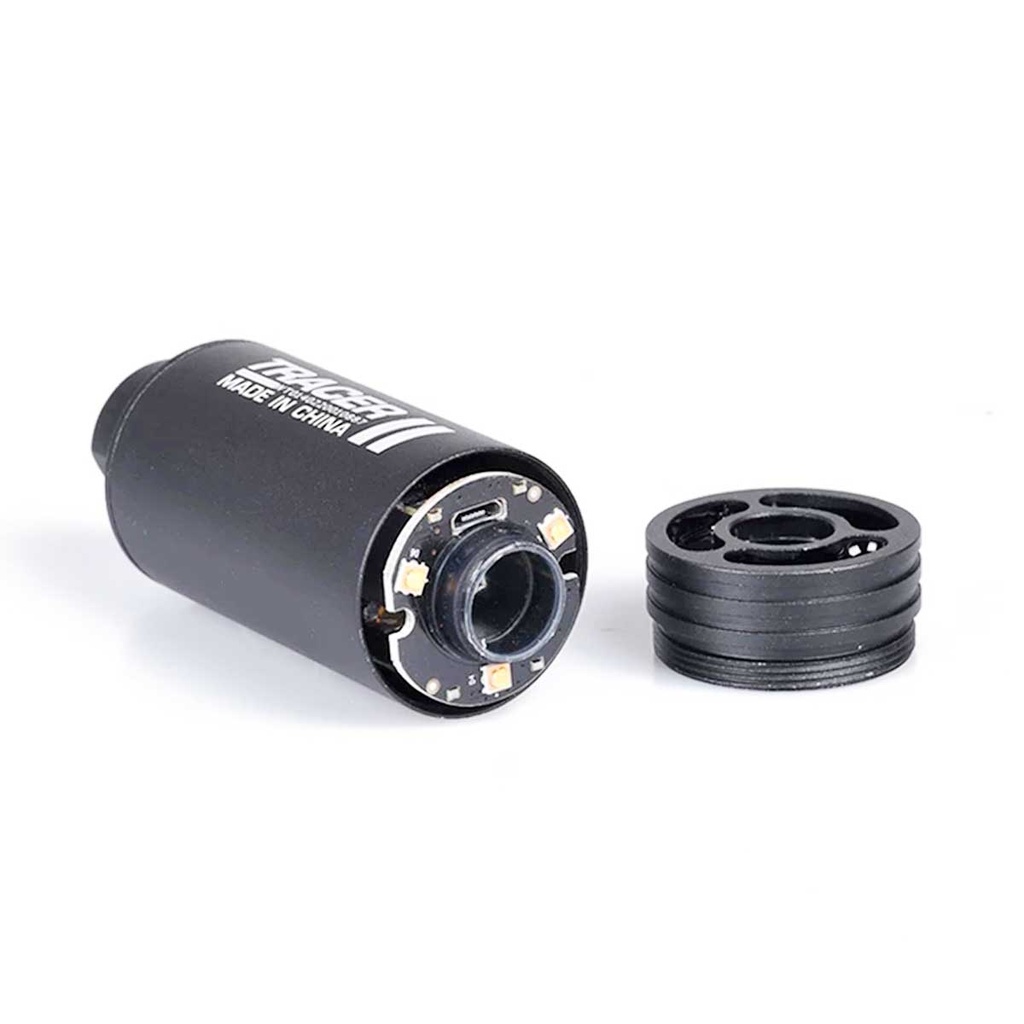 SILENCIADOR TRAZADOR C/EFECTO SPITFIRE 14MM CCW NEGRO