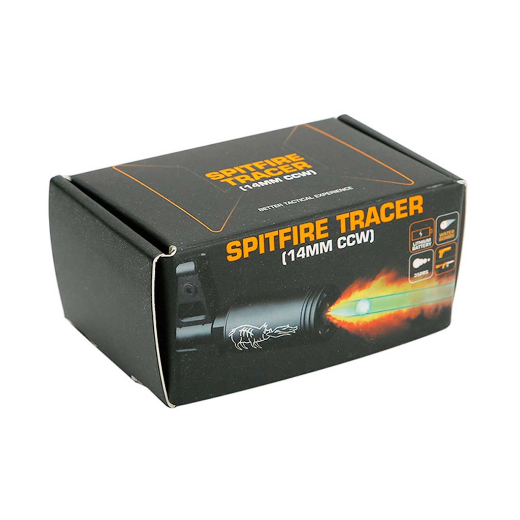 SILENCIADOR TRAZADOR C/EFECTO SPITFIRE 14MM CCW NEGRO