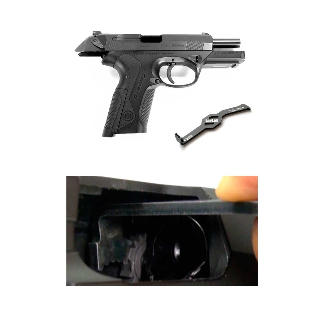 LLAVE HOP-UP LAYLAX/NINE BALL M4 MWS METALICA NEGRA