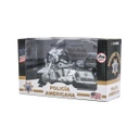 MOTO POLICIA AMERICANA NEGRA-BLANCA
