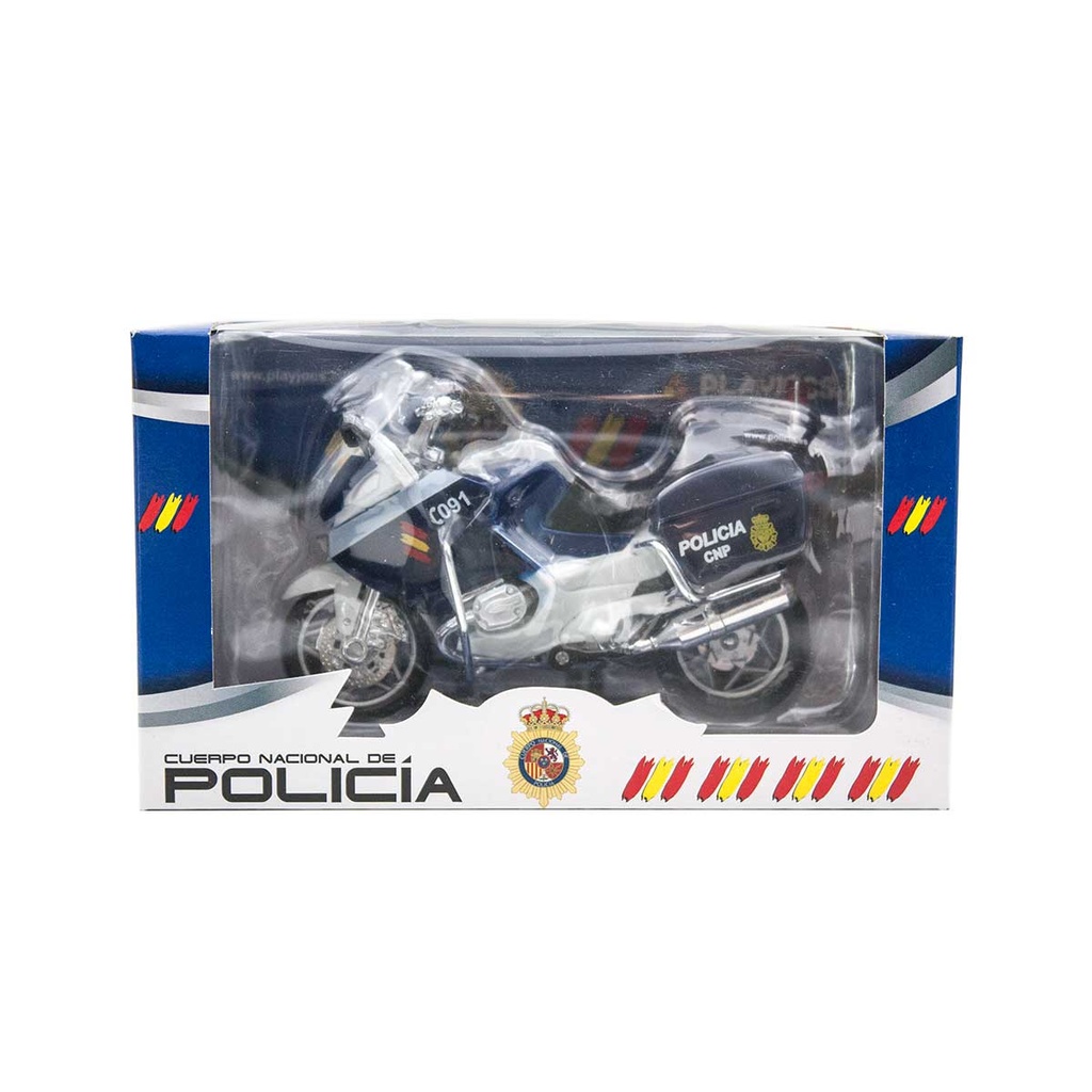 MOTO POLICIA NACIONAL AZUL-BLANCA