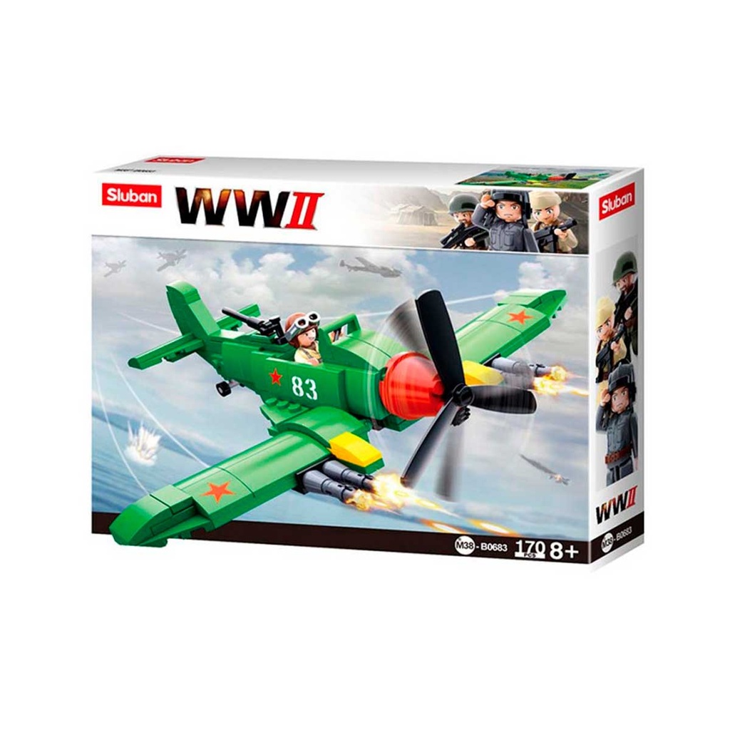 AVION WWII 83 SLUBAN 170PCS VERDE