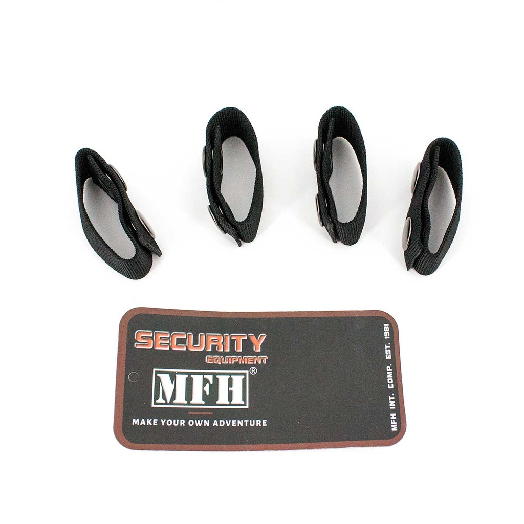 SEPARADOR NYLON CEÑIDOR CORCHETE MFH 4PCS NEGRO