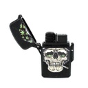 MECHERO SOPLETE CALAVERAS NEGRO