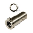 NOZZLE REGULABLE MAXX MODEL 19MM-22MM CNC TITANIO AEG PLATA