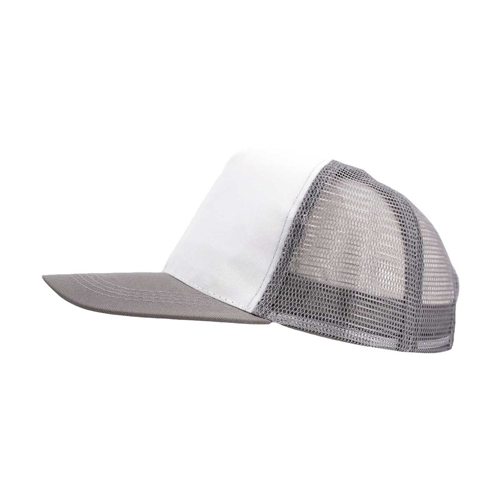 GORRA REJILLA SETAS GRIS-BLANCA