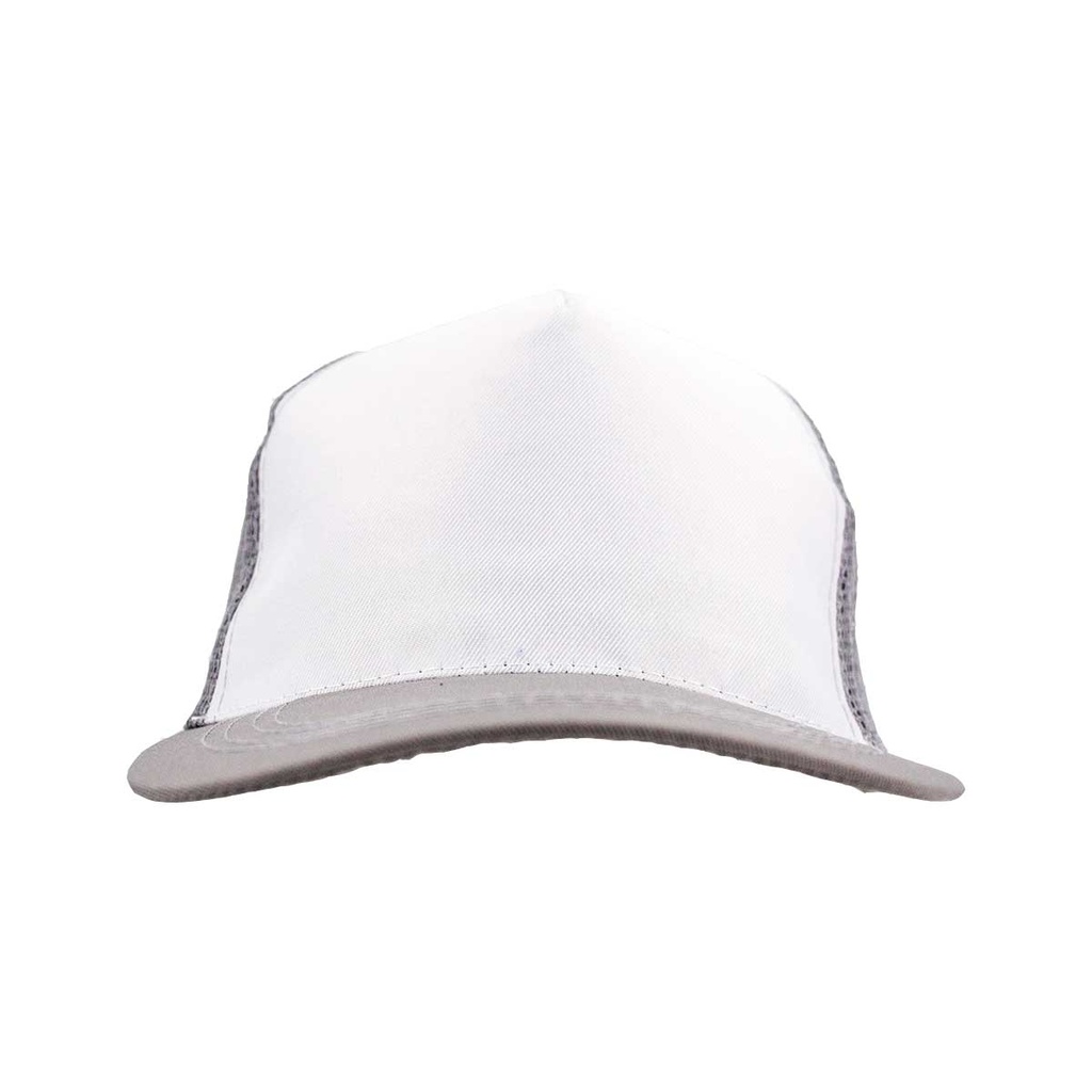 GORRA REJILLA SETAS GRIS-BLANCA