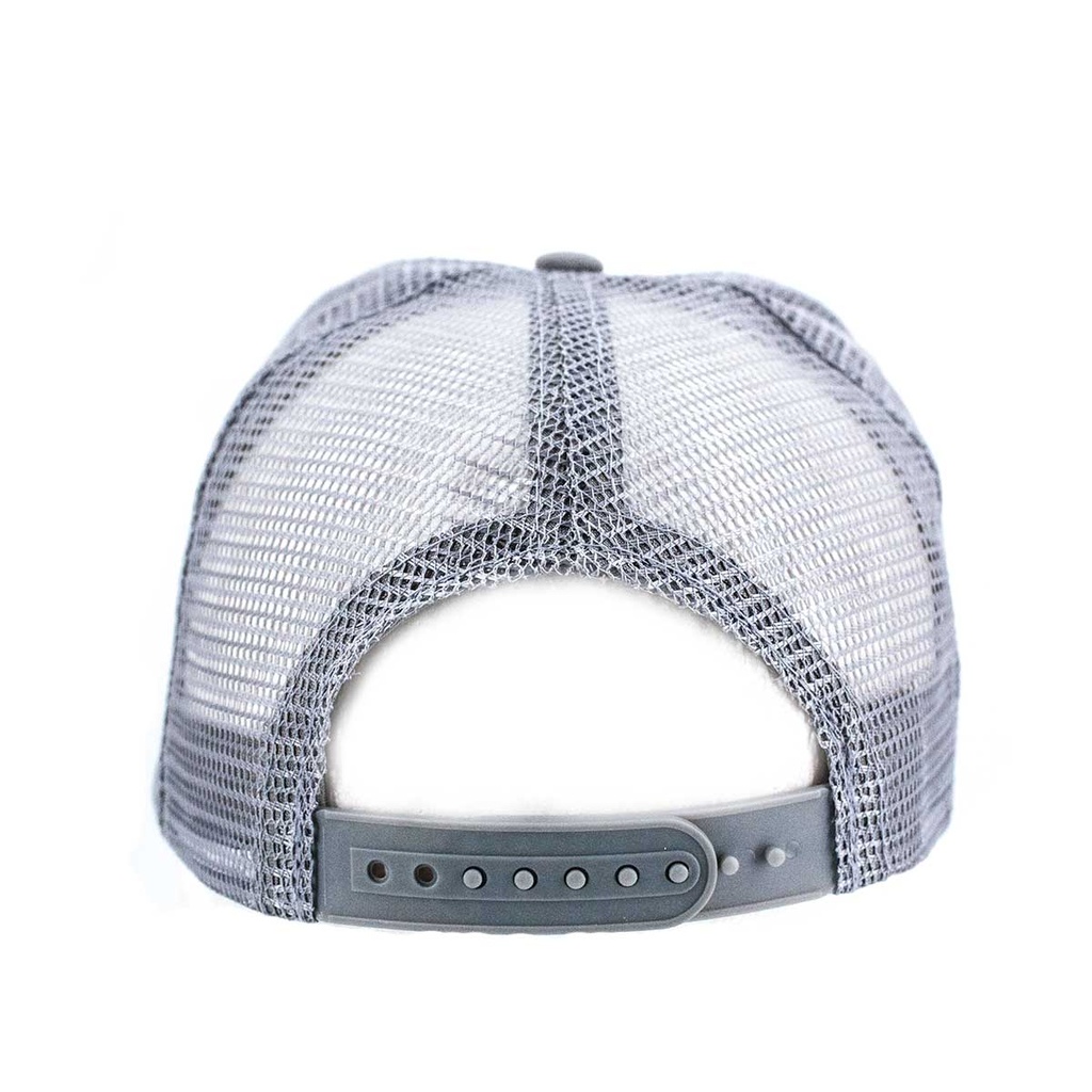 GORRA REJILLA SETAS GRIS-BLANCA
