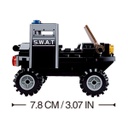 MUÑECO POLICE SWAT 73PCS NEGRO
