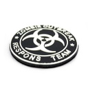 PARCHE PVC 3D ZOMBIE OUTBREAK REDONDO NEGRO-BLANCO