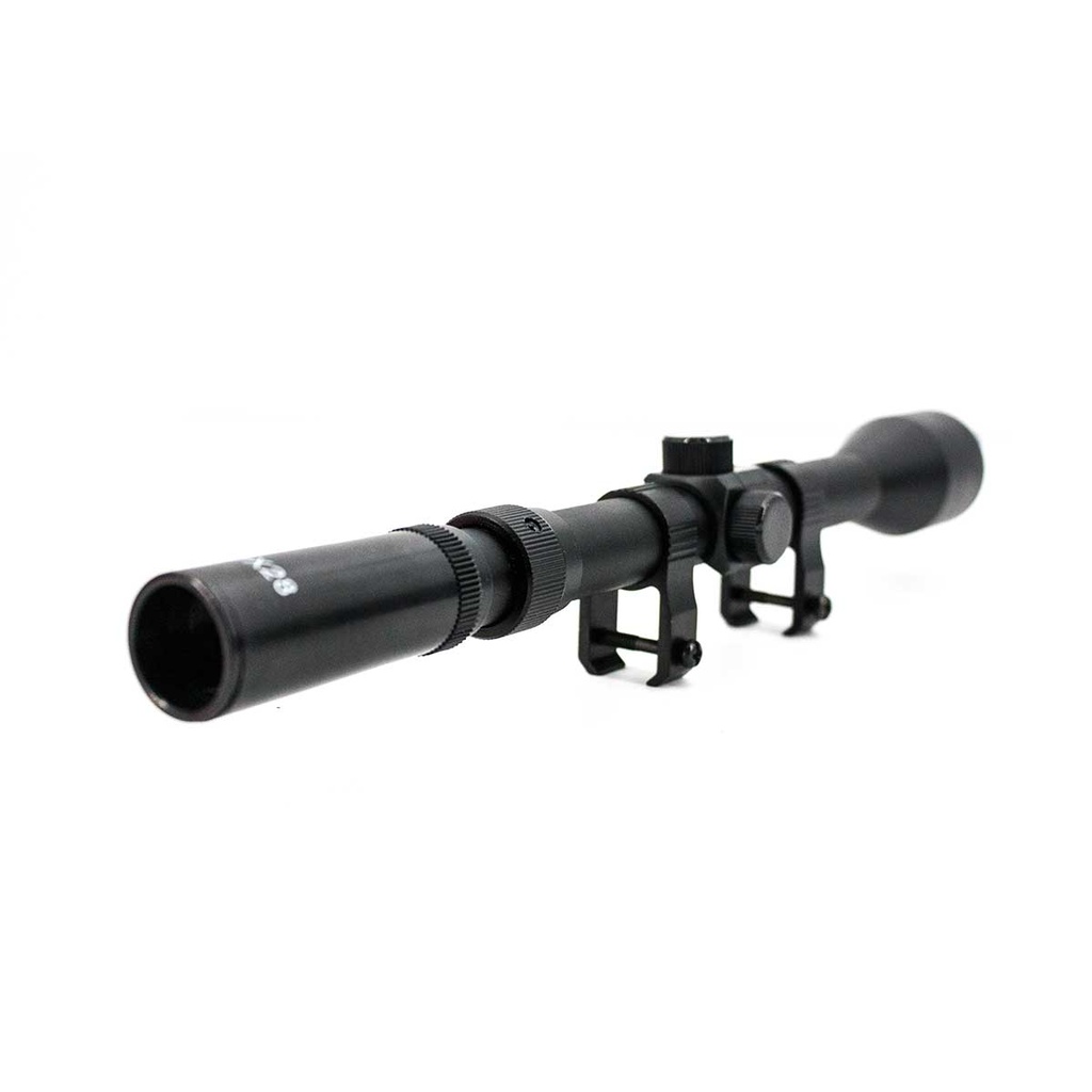 VISOR STINGER 3-7X28 C/MONTURAS CARABINA NEGRO