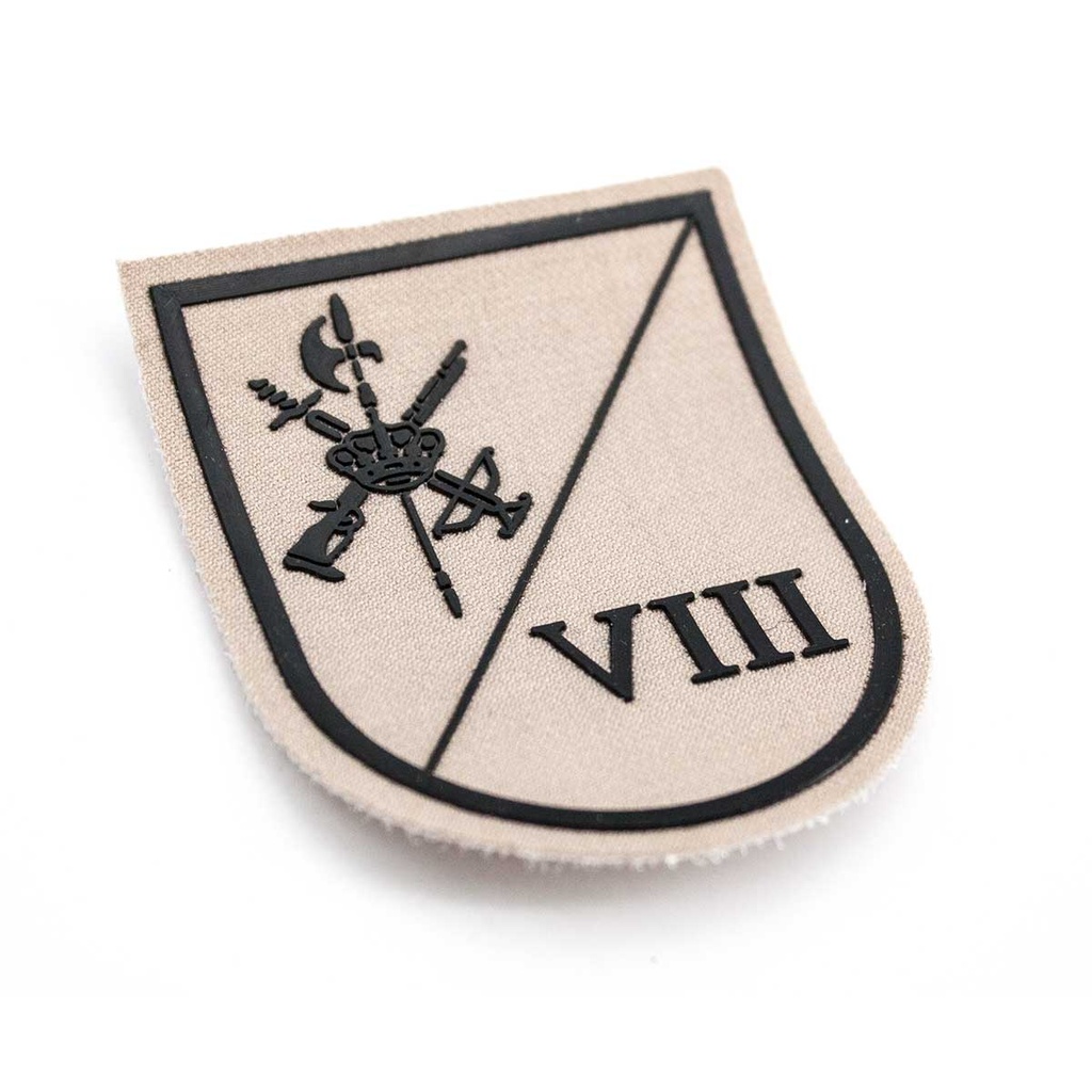 PARCHE LEGION VIII BANDERA COLON C/VELCRO TAN