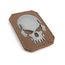PARCHE PVC PIRATA SKULL MILTEC PEQ. TAN