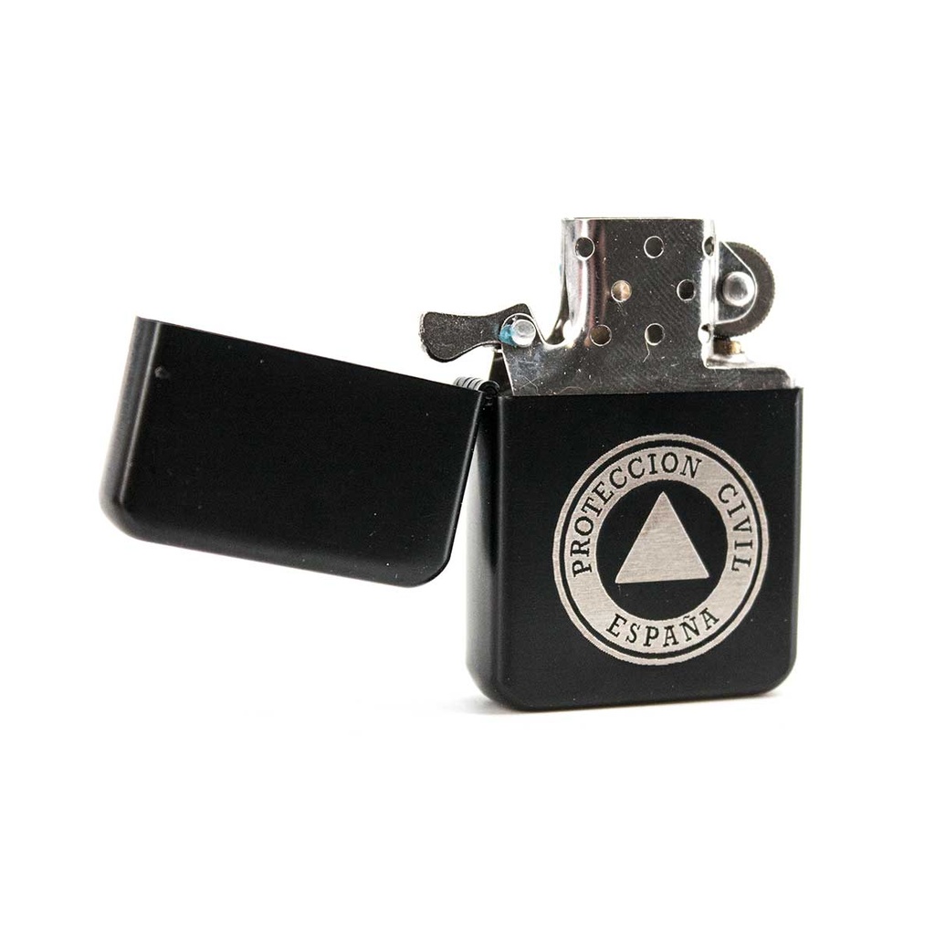 MECHERO ZIPPO PROTECCION CIVIL NEGRO