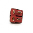 CONECTOR DOBLE T-DEAN MACHO A HEMBRA