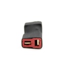 CONECTOR DOBLE T-DEAN MACHO A HEMBRA