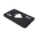 PARCHE CARTA PICA FLUORESCENTE NEGRO