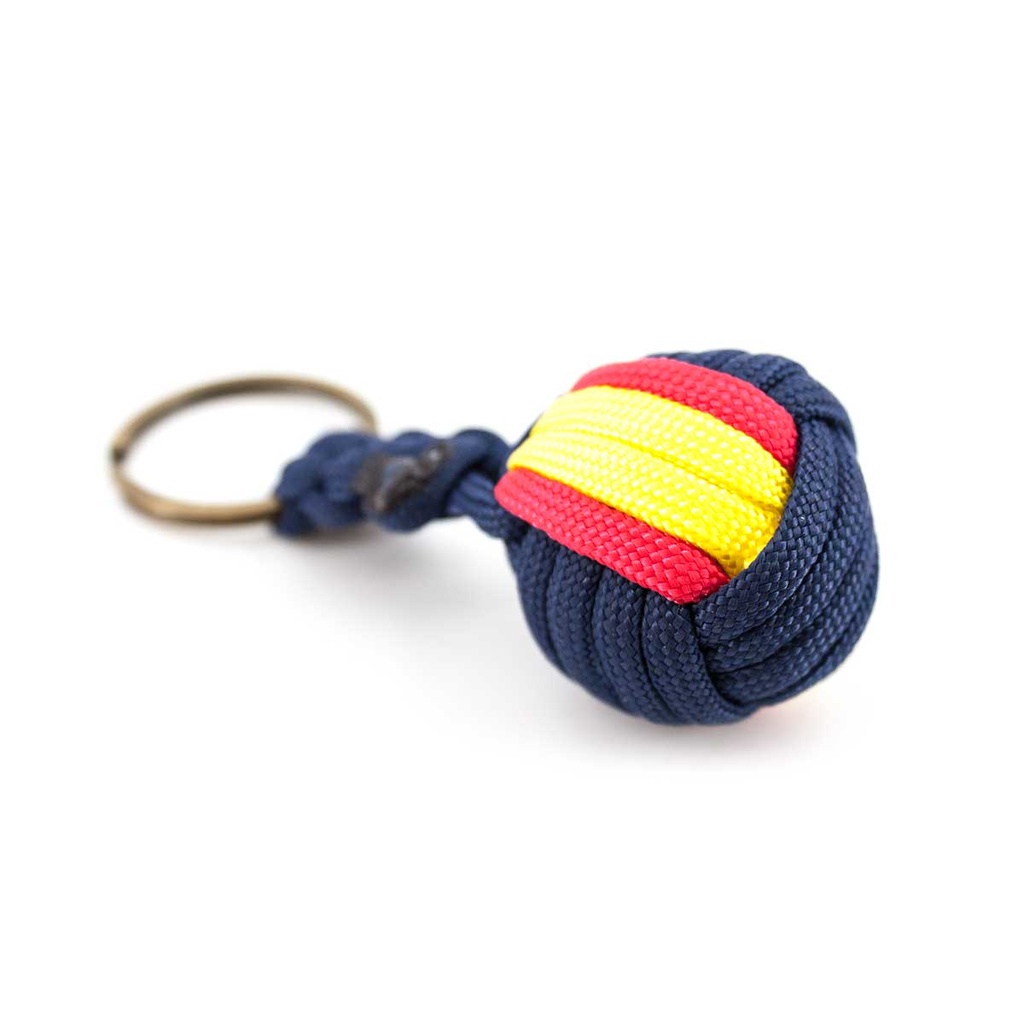 LLAVERO BOLA GR. PARACORD BANDERA ESPAÑA MARINO