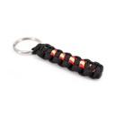 LLAVERO PARACORD BANDERA ESPAÑA NEGRO
