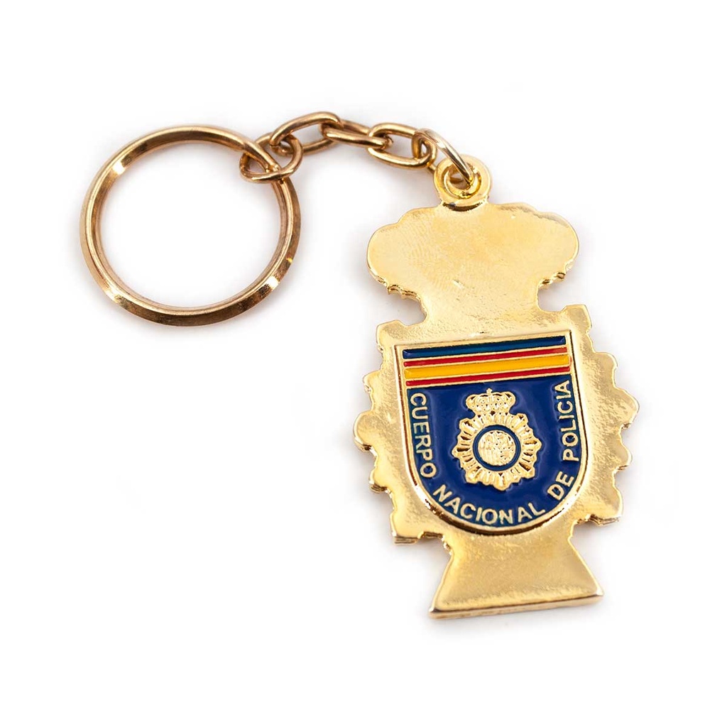 LLAVERO POLICIA NACIONAL PLACA VUELTA AZUL ESPAÑA