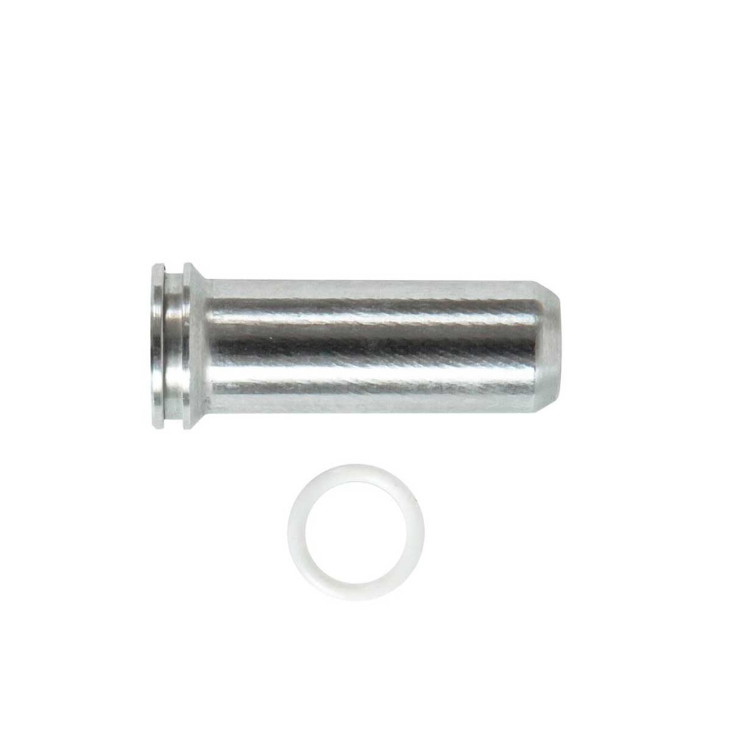 NOZZLE RETRO ARMS 21.2MM ALUMINIO CNC PLATA
