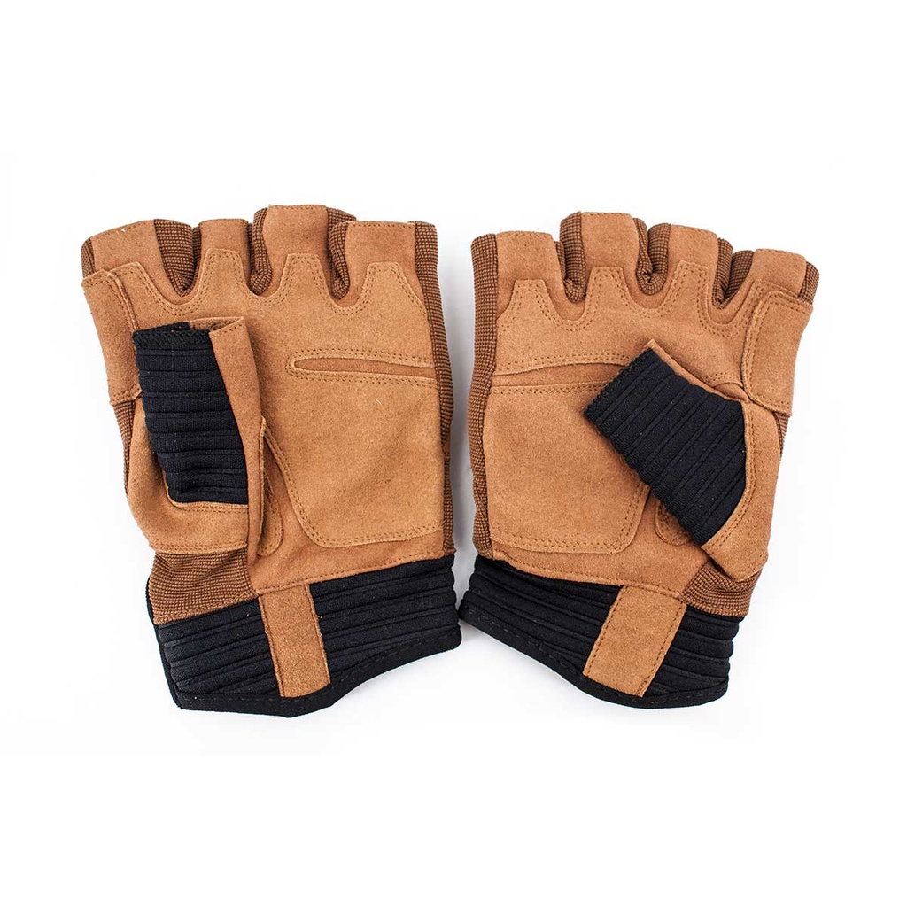 GUANTE AIRSOFT PROTECTION DEDO CORTADO TAN